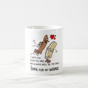 Buns for My Wiener, Personalized Funny Mug, Coffee Mug