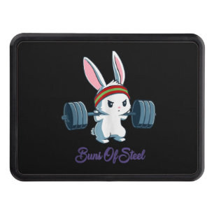 Buns Of Sl Ness Rabbit Bunny Lover Gym Workout Trailer Hitch Cover