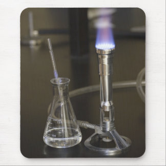 Bunsen and flask mouse pad