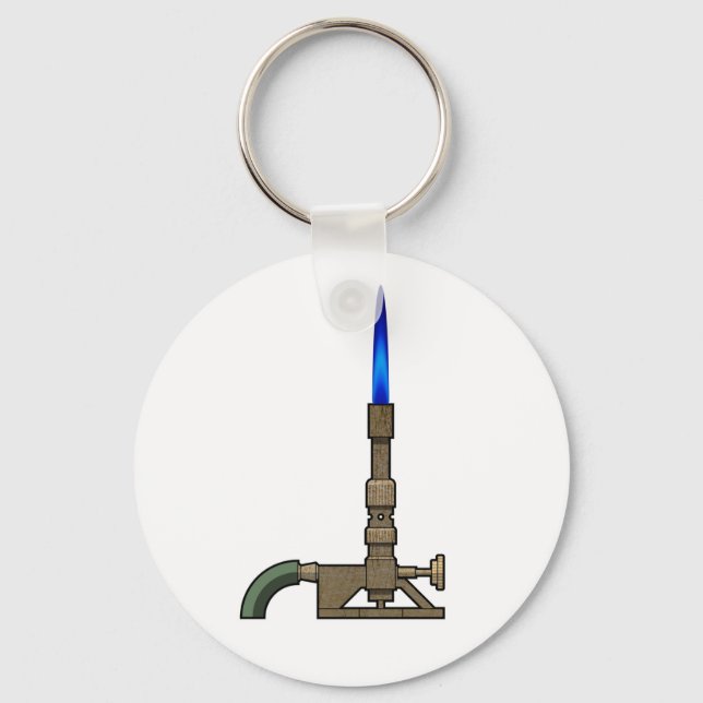 Bunsen Burner Keychain (Front)