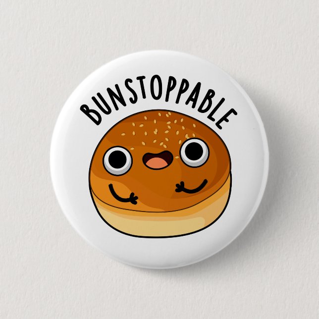 Bunstoppable Funny Bun Pun  2 Inch Round Button (Front)