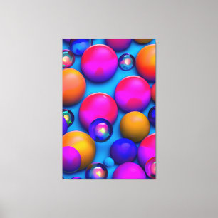 Bunte Blasen Canvas Print