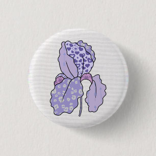 bunte Iris 1 Inch Round Button