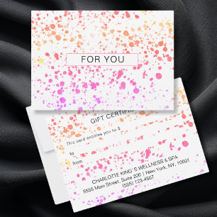 BUNTE KLECKSE BUSINESS CERTIFICATE gift for you