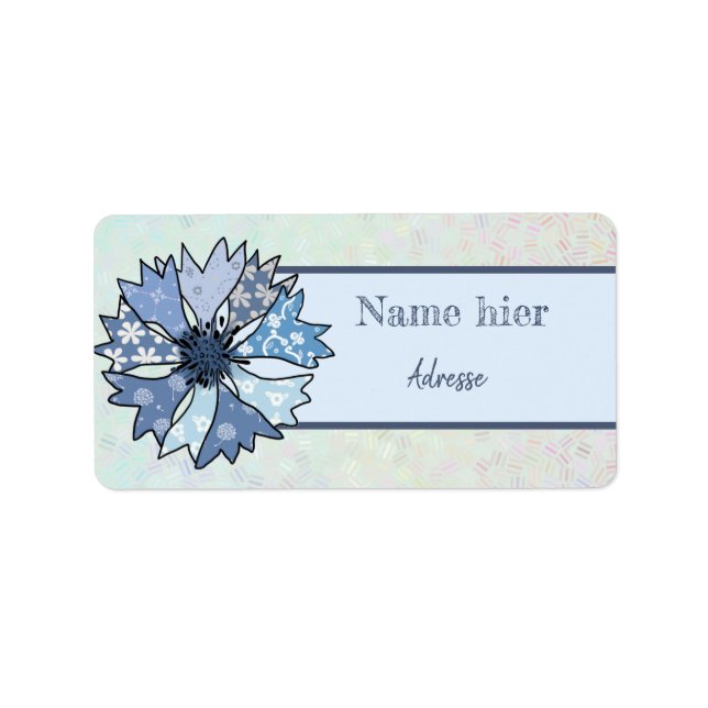 bunte Kornblume Label (Front)