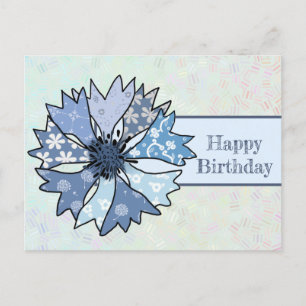 bunte Kornblume  Postcard