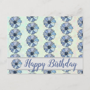 bunte Kornblume Postcard