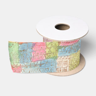 Bunte Landschaft - Paul Klee Satin Ribbon