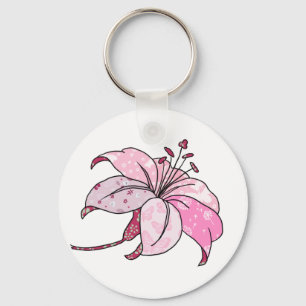 bunte Lilie  Keychain