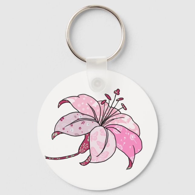 bunte Lilie  Keychain (Front)