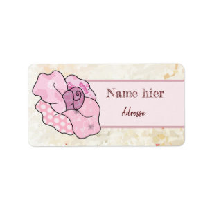 bunte Rose Label