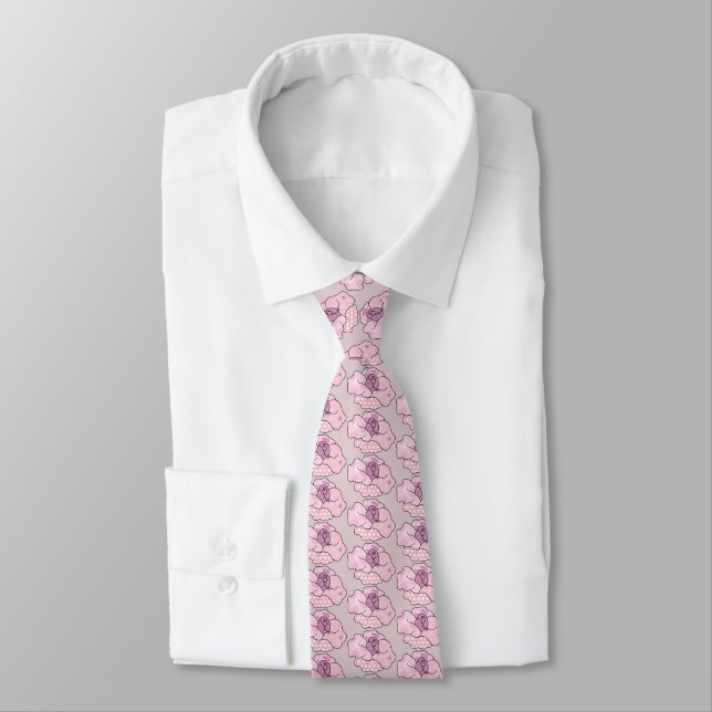 bunte Rose Tie (Tied)