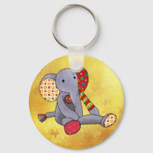bunter Elefant Schlüsselanhänger