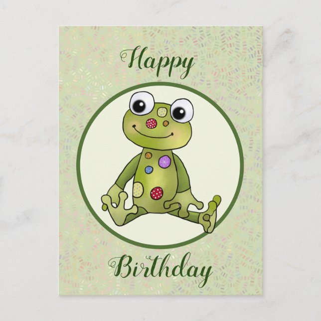 Bunter Frosch postcard (Front)