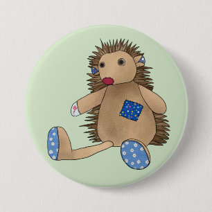 bunter Igel  3 Inch Round Button