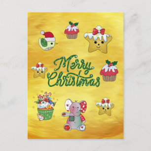Bunter Teller  Postcard