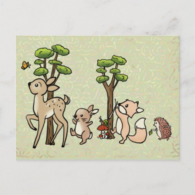 bunter Waldlauf Postcard (Front)