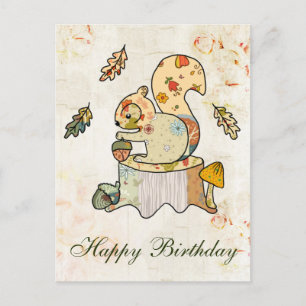 Buntes Eichhörnchen Postcard