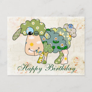 Buntes Schaf Postcard