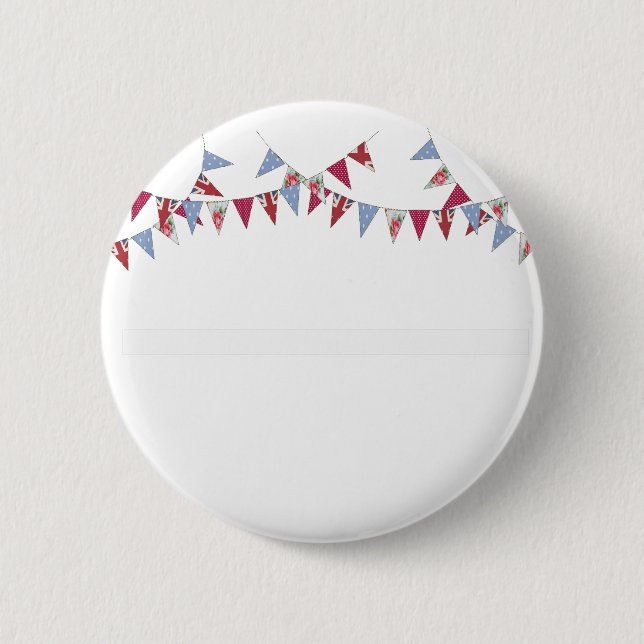Bunting - 2 inch round button (Front)
