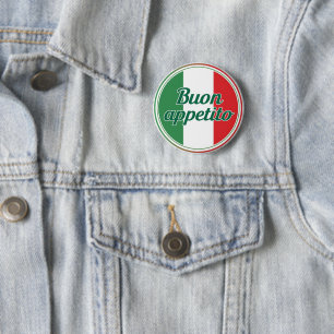 Buon appétito 2 inch round button