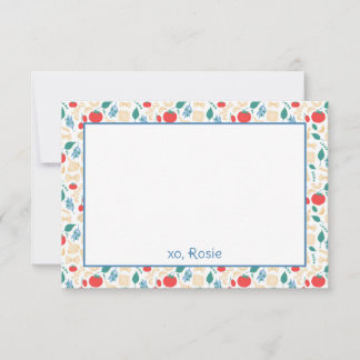 Buon Appetito Colourful Pasta Birthday Stationery Thank You Card