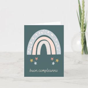 Buon compleanno carte d'anniversaire italienne arc