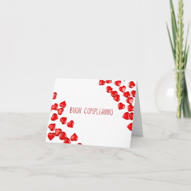 Buon compleanno, Italian Happy Birthday Card (Front)