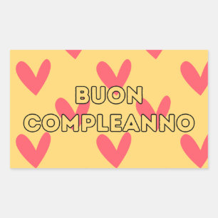 Buon compleanno, Italian happy birthday  Sticker