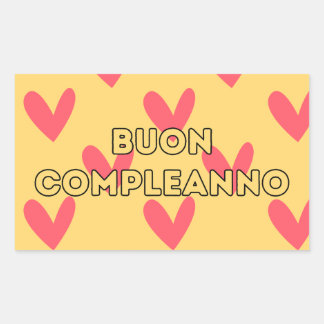 Buon compleanno, Italian happy birthday Sticker