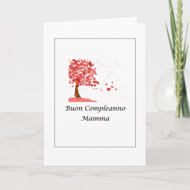 Buon Compleanno Mamma - Italian Card (Front)