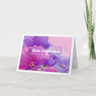 Buon Compleanno Nom personnalisé Carte d'anniversa