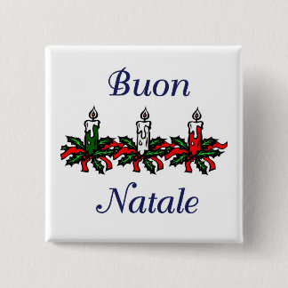 Buon Natale 2 Inch Square Button