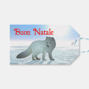 Buon Natale - Arctic Fox Gift Tags