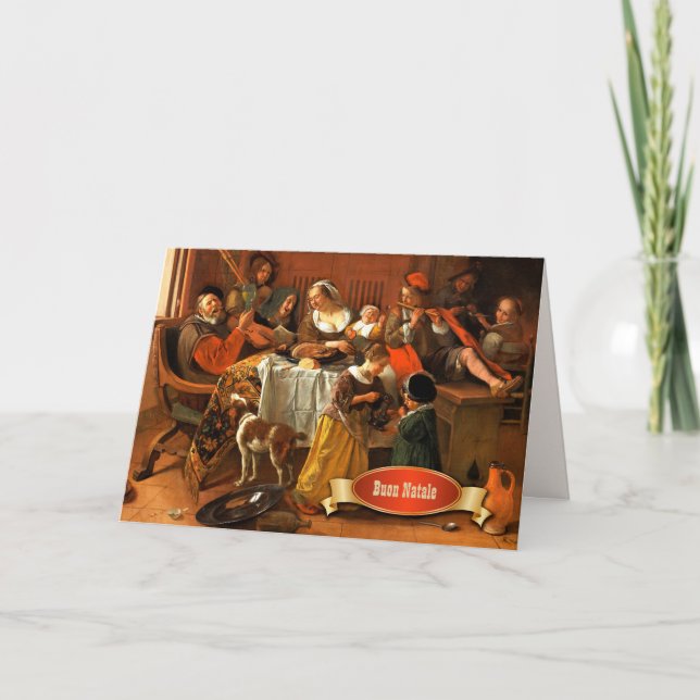 Buon Natale. Carte de Noël Art in Italien (Devant)