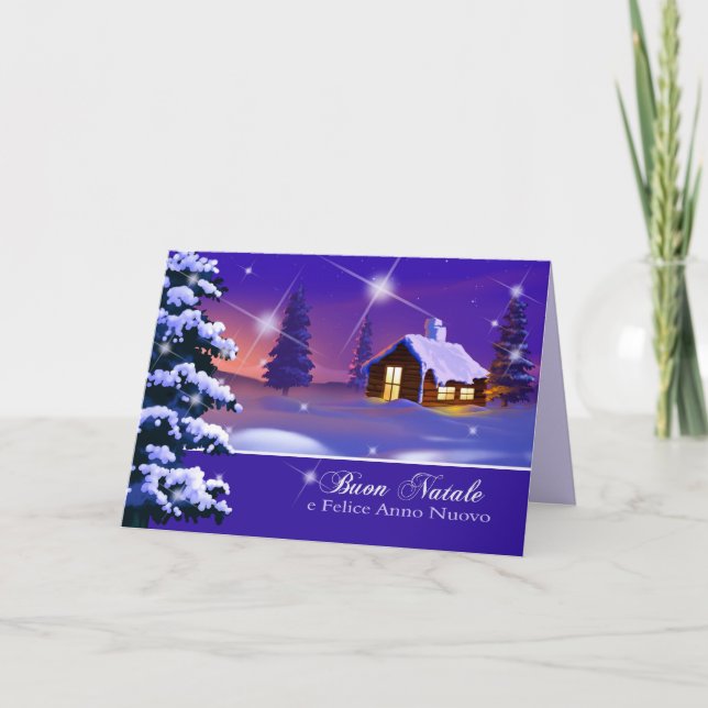 Buon Natale. Carte de Noël en italien (Devant)