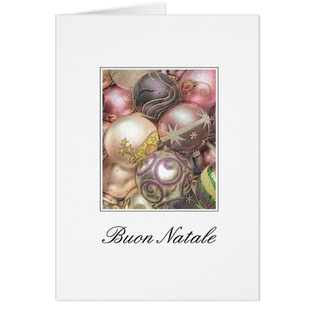 Buon Natale - Carte de Noël italienne (Devant)