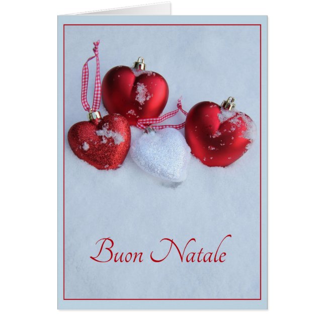 Buon Natale - Carte de Noël italienne (Devant)