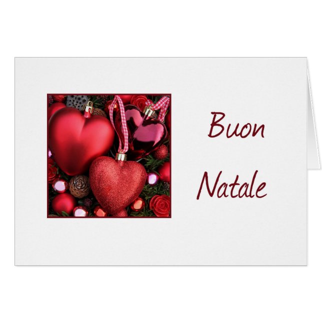 Buon Natale - Carte de Noël italienne (Devant horizontal)