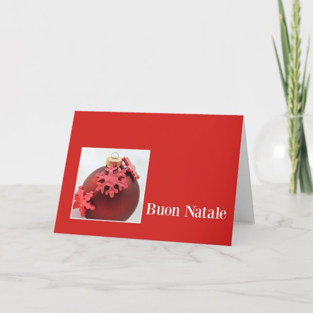 Buon Natale - Carte de Noël italienne (Devant)