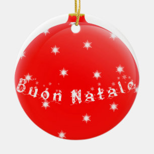 Buon Natale Ceramic Ornament