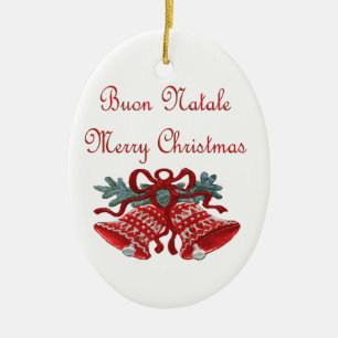 Buon Natale Ceramic Ornament