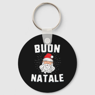Buon natale christmasitaly italian santa babbo  keychain