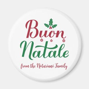 Buon Natale Custom Italian Christmas Magnet