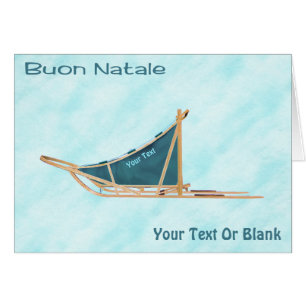 Buon Natale - Dog Sled On Snow