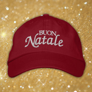 Buon Natale Embroidered Italian Christmas Hat