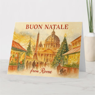 Buon Natale from Rome Christmas Card