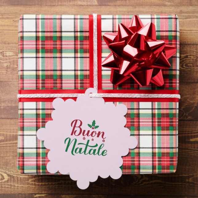 Buon Natale Holiday Ornament Card (Insitu (Gift))