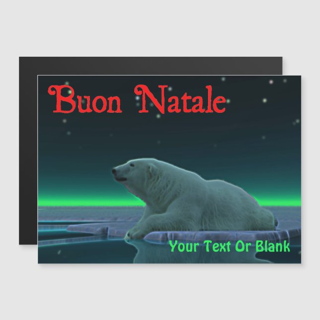 Buon Natale - Ice Edge Polar Bear (Front/Back)