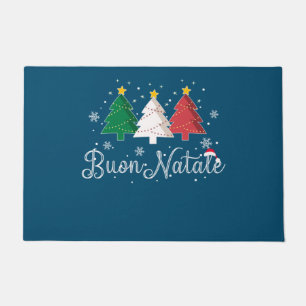 Buon Natale Italian Christmas Tree Doormat